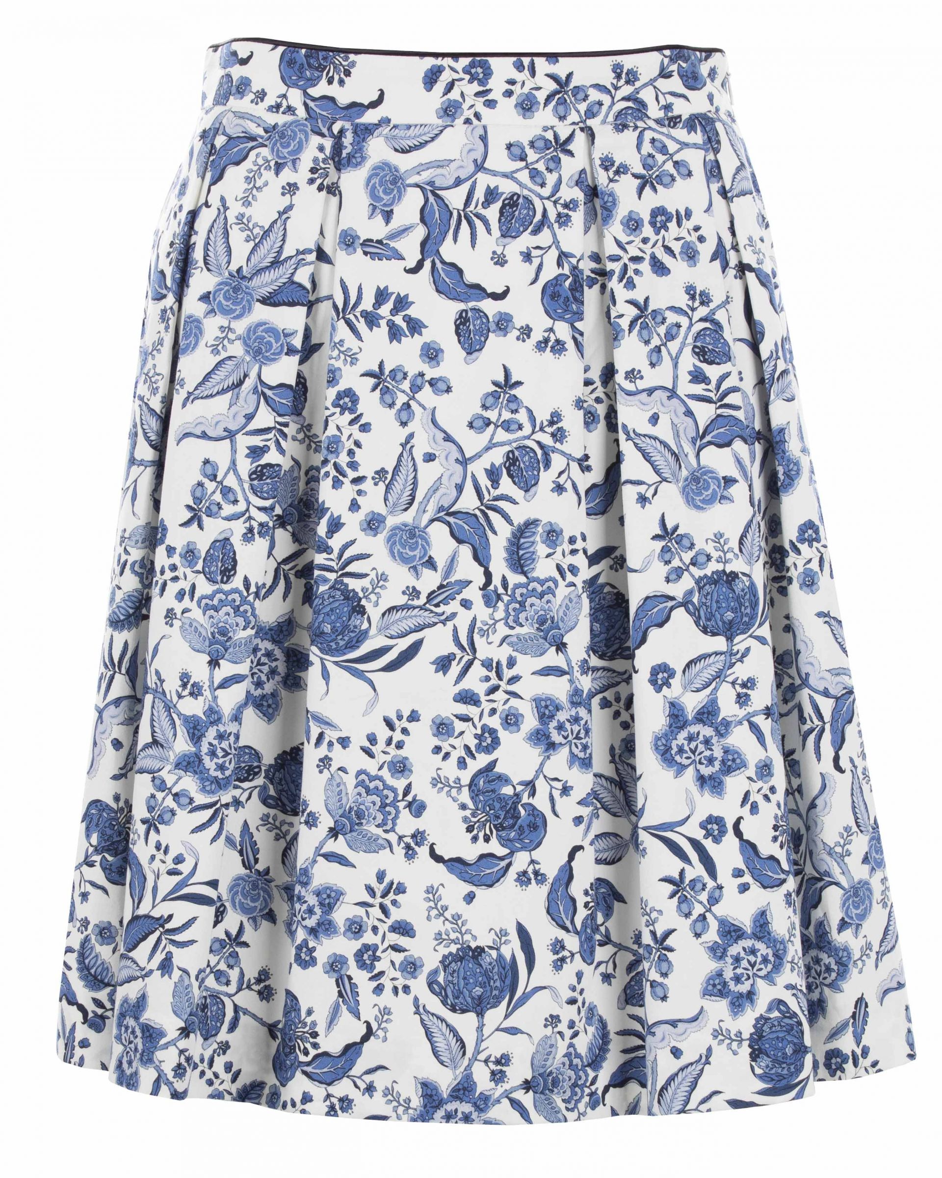 Cotton skirt with floral print 0